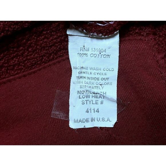 Textures Atsy Long Sleeve Cotton Boucle V-Neck Pullover Tunic Top Cranberry L/XL - Picture 6 of 6